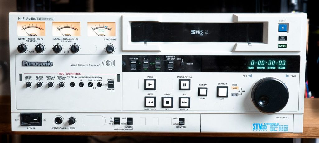 Panasonic_7650 videospelare för digitalisering av VHS